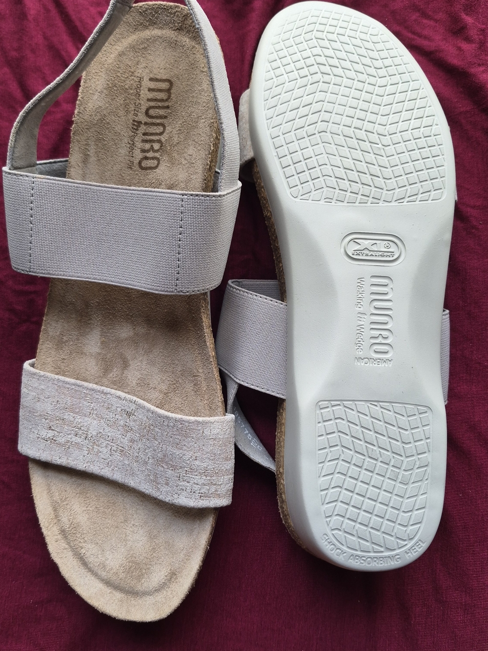 Munro Pisces Metallic Silver Slingback Sandal NWOB 10SS